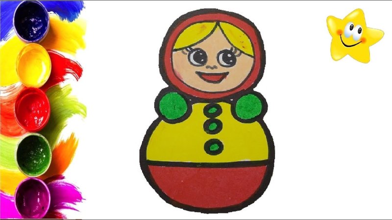 Игрушки рисование неваляшки для детей
