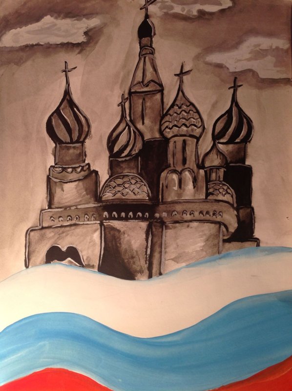 Патриотический рисунок карандашом