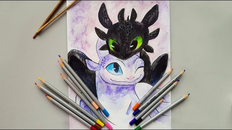 Рисунок маркерами Беззубик