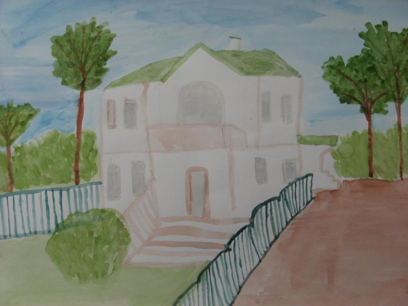 Рисунок Ясной Поляны на конкурс