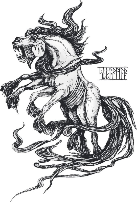 Слейпнир Скандинавская мифология узор