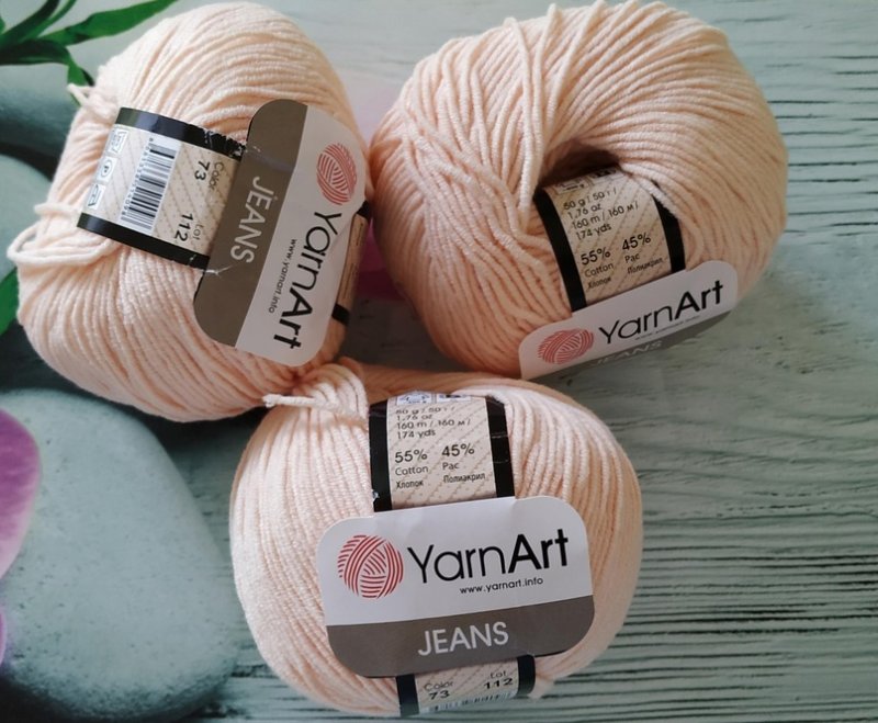 Пряжа YARNART Jeans палитра