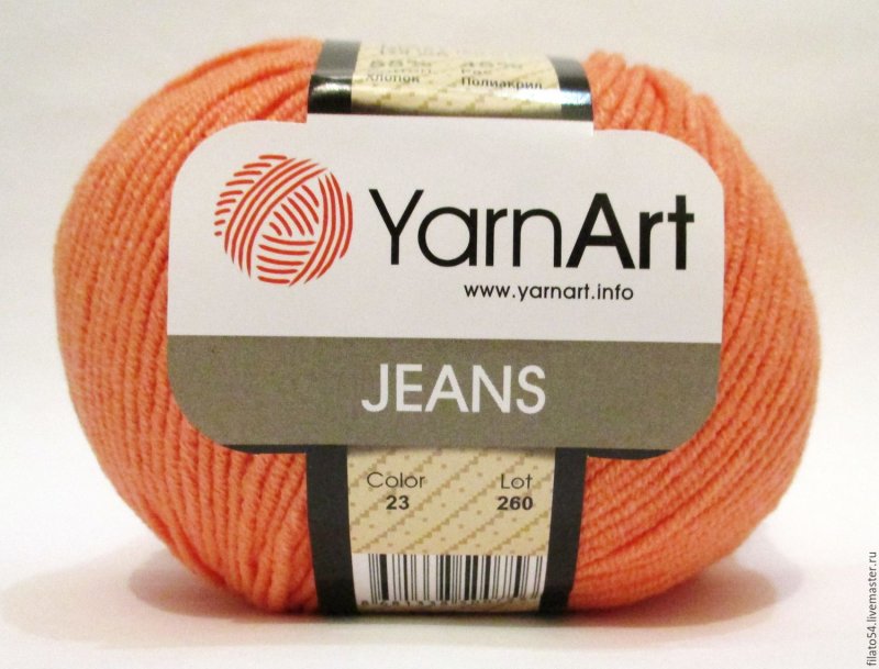пряжа для вязания yarnart jeans