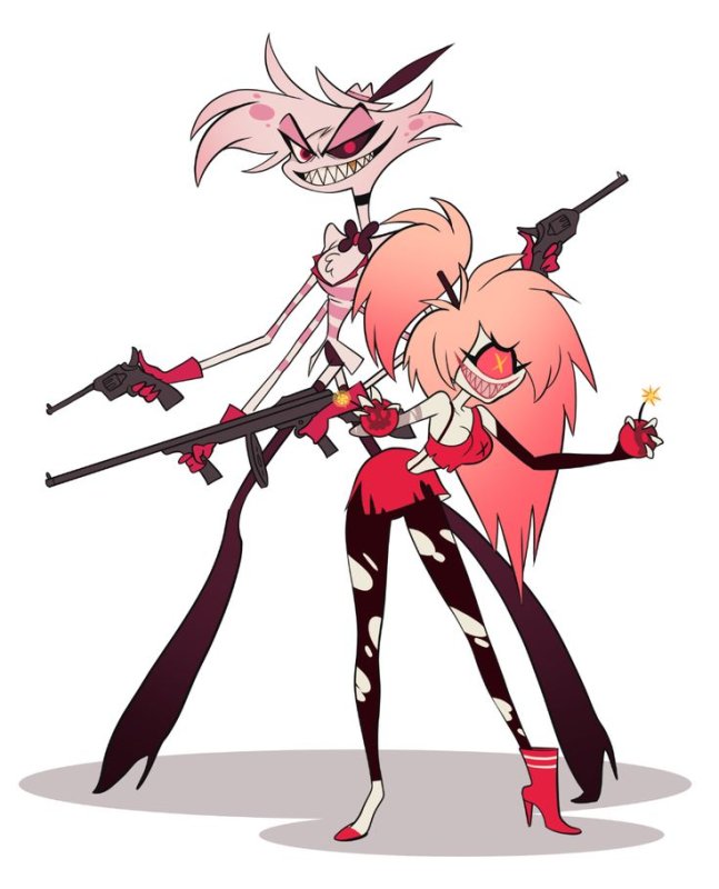 Addict Hazbin Hotel черри и Энджел