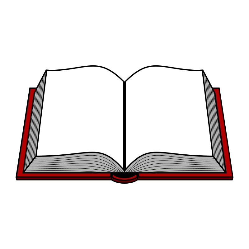 Рисунок книги в раскрытом виде