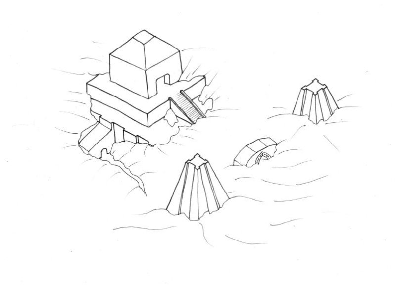 Зиккурат рисунок