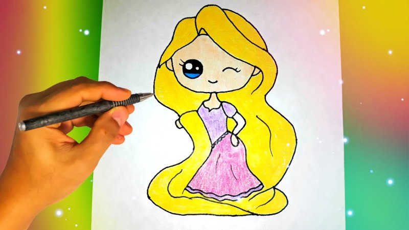 Рисунки для срисовки принцессы