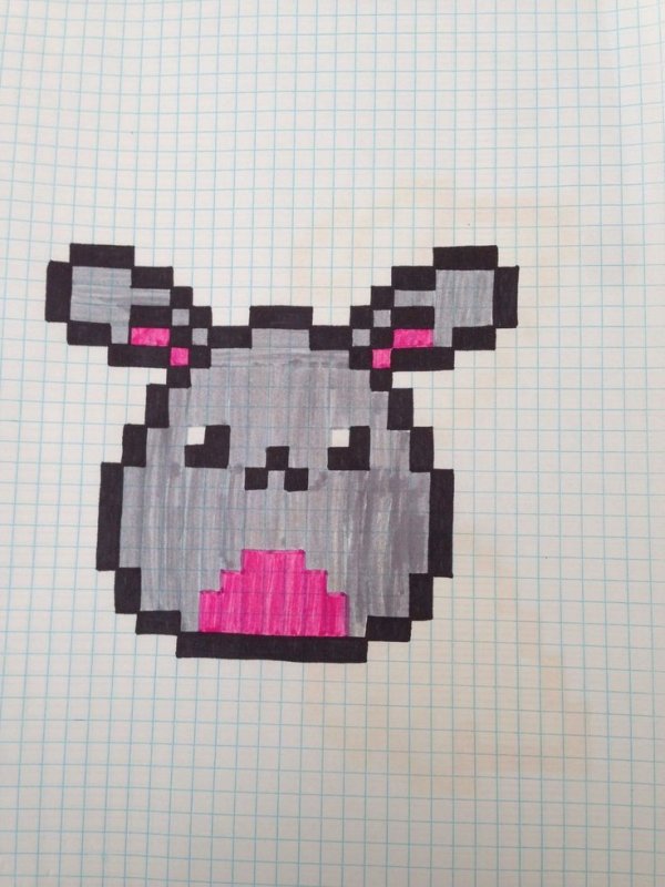 рисунки по клеточкам милые