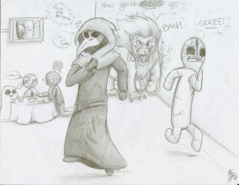 раскраска чумной доктор