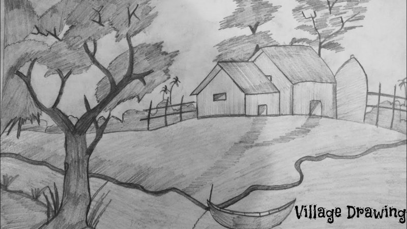 Рисунки для срисовки природа