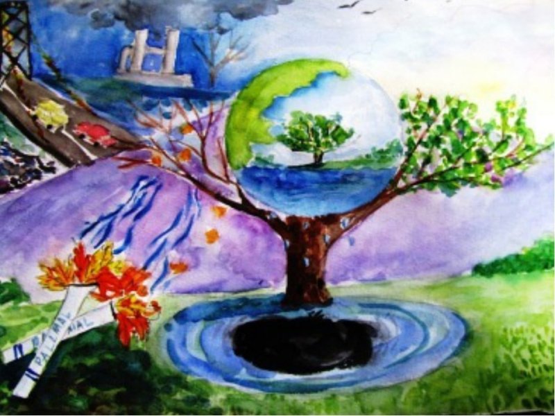 рисунки на тему экологии и защиты окружающей среды для детей