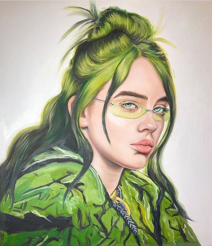 Billie Eilish портрет