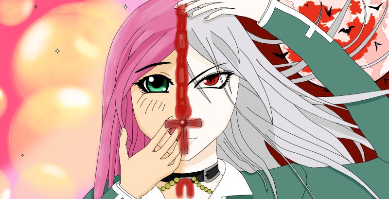 Rosario Vampire Moka трансформация