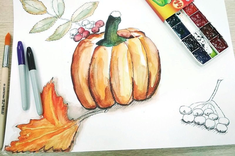 Рисунки маркерами