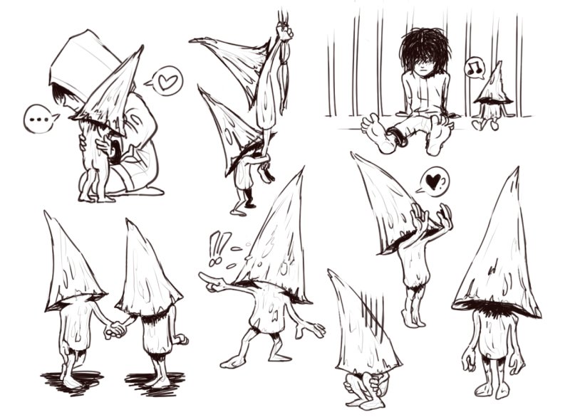 раскраска маленькие кошмары