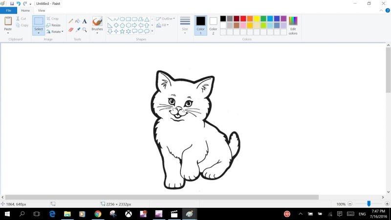 Красивые рисунки в Paint