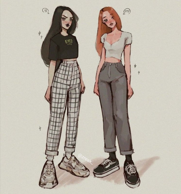 Стиль одежды рисунок