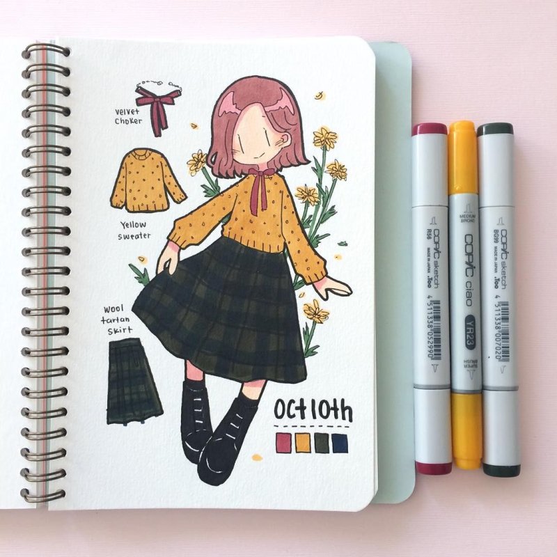 Рисунки маркерами