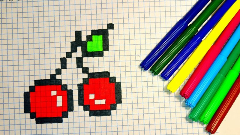 Рисунки по клеточкам маленькие