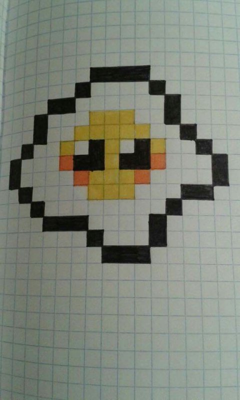 Рисунки по клеточкам лёгкие