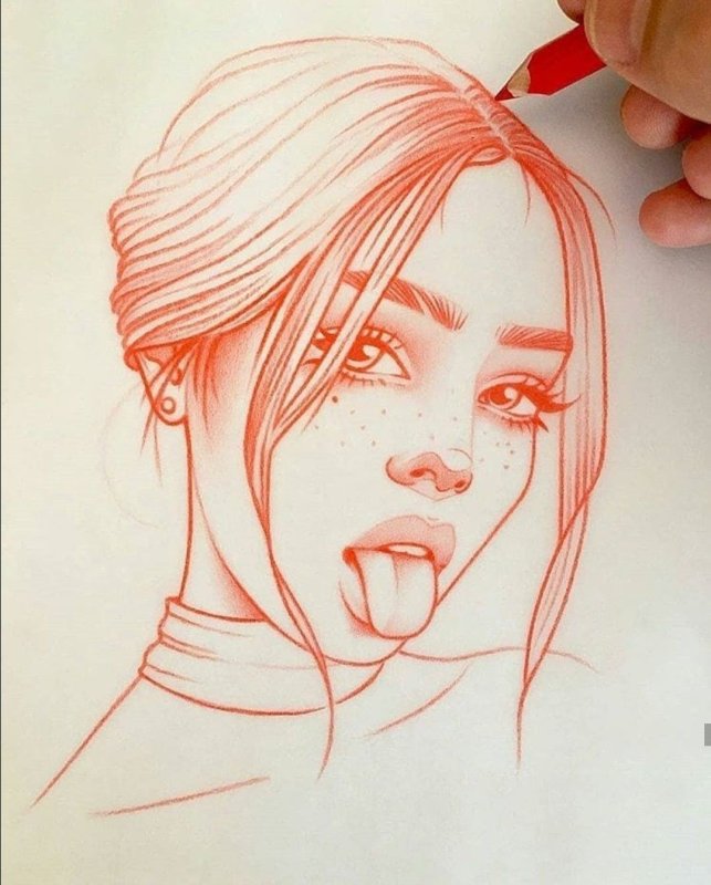 Рисунки для срисовки лица