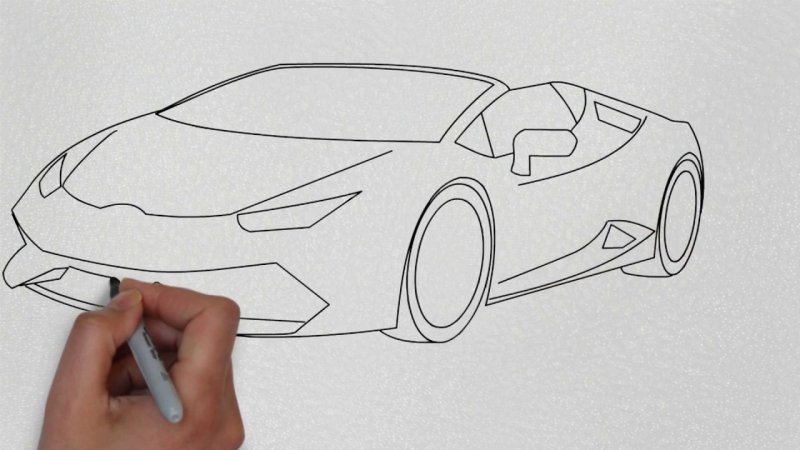 Рисунки для срисовки машины