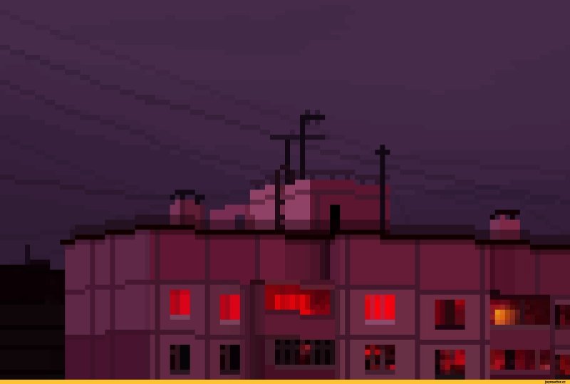 Хрущевки Pixel Art