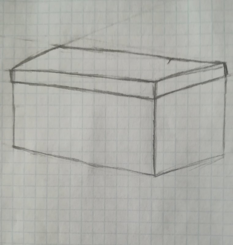 Шкатулка рисунок карандашом