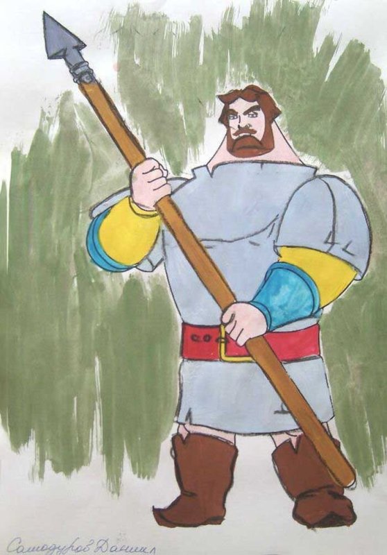 Три богатыря рисунок