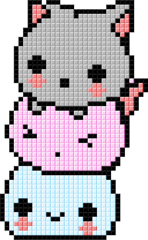 рисунки по клеточкам красивые