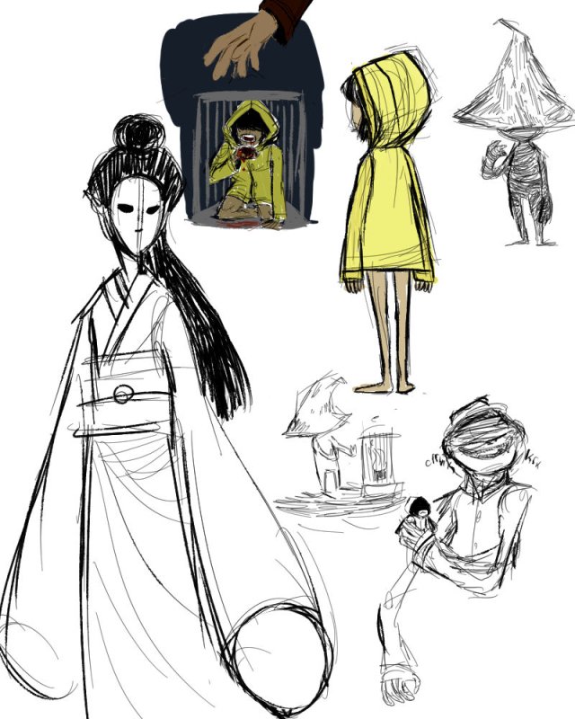 Рисунки little Nightmares 2