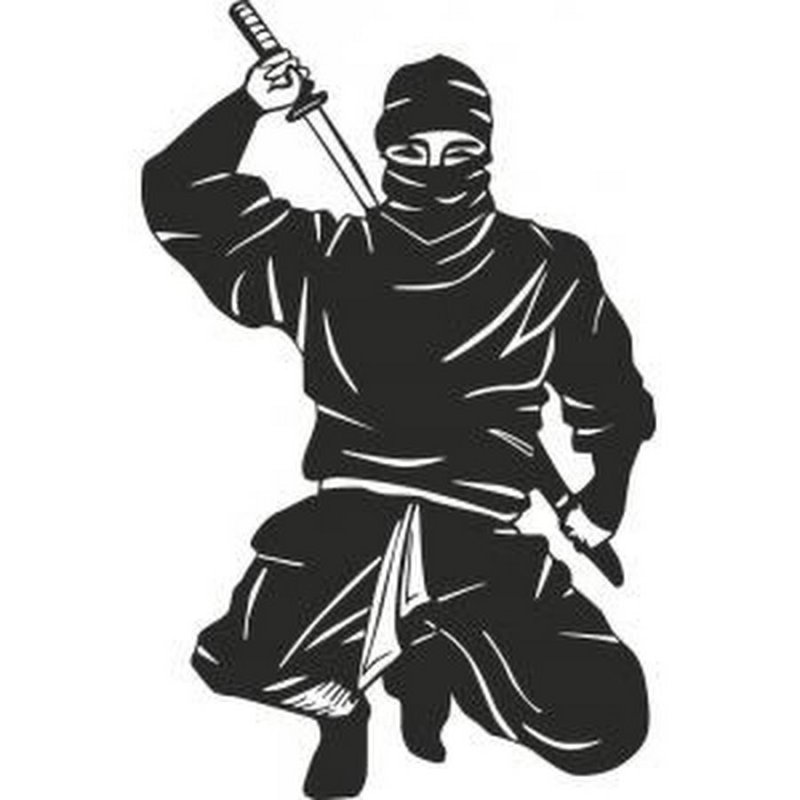 Трафарет ниндзя