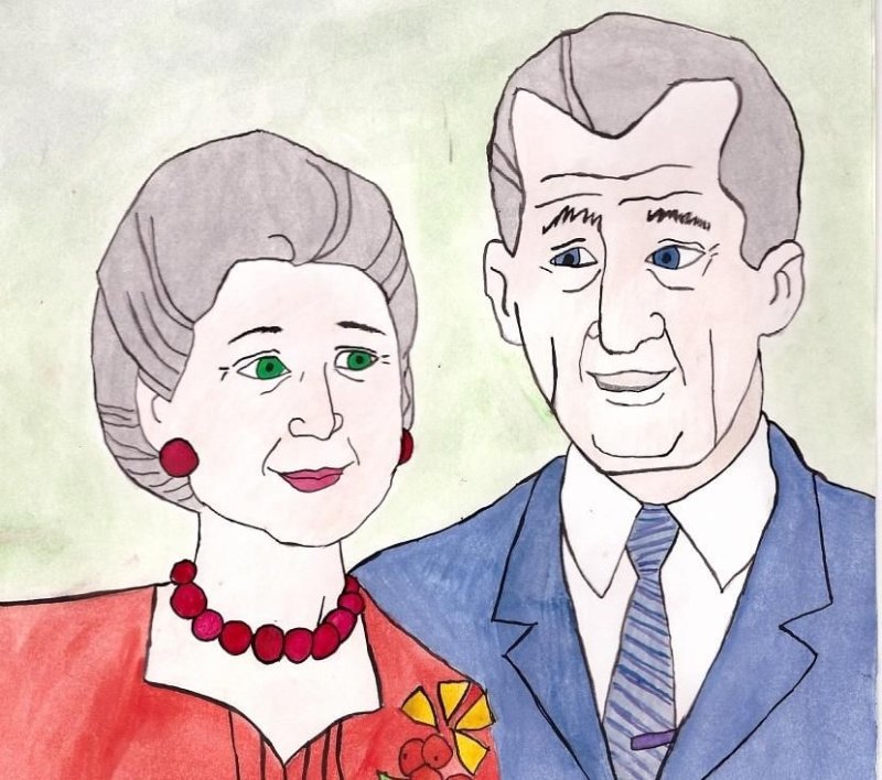 Пожилые люди рисунки