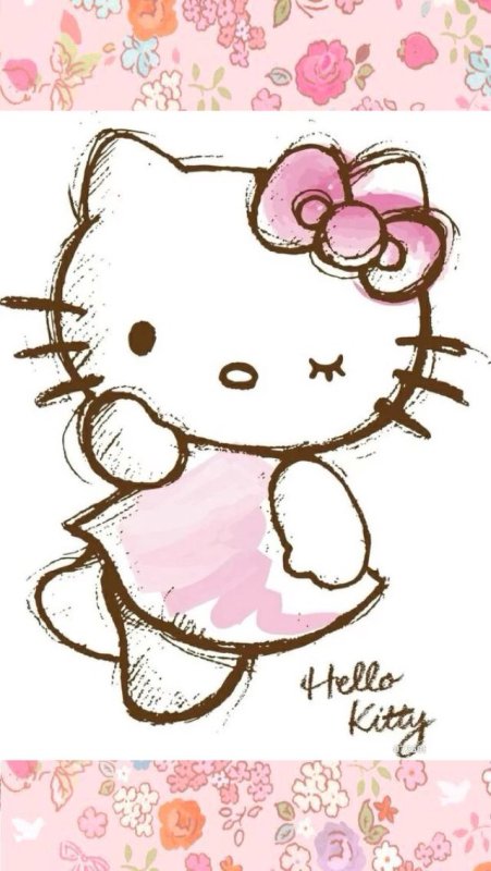 Рисунки hello Kitty для срисовки