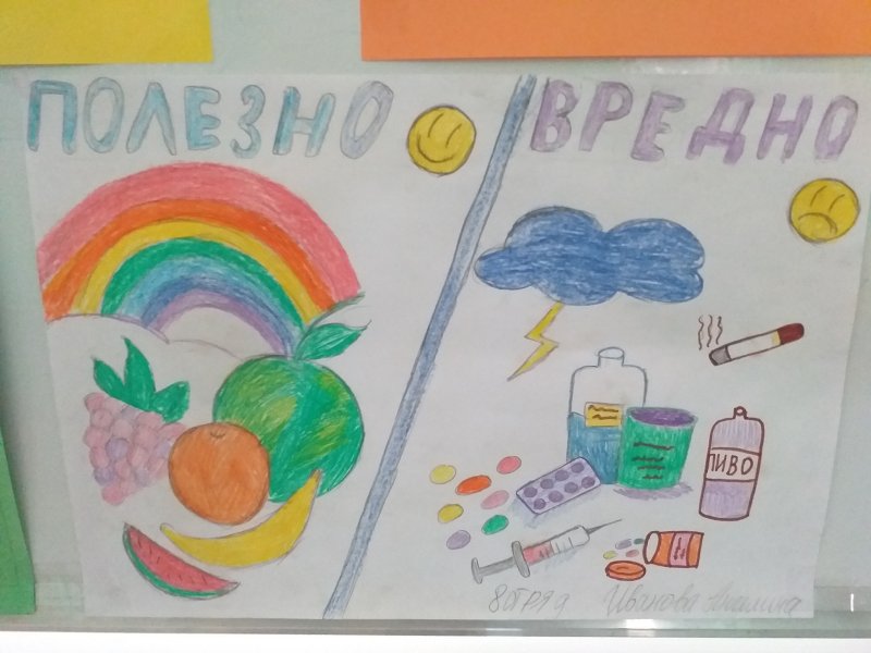 Рисунок на тему Радуга здоровья