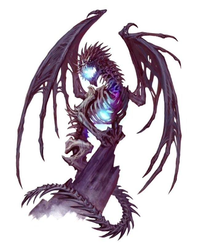 скелет дракона днд