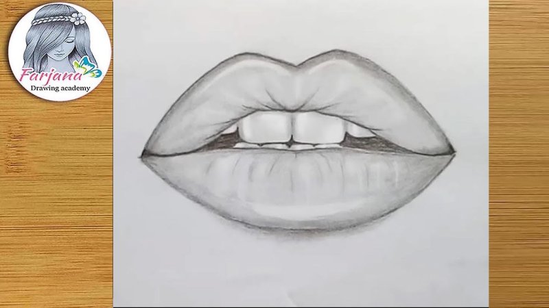 Губы рисунок