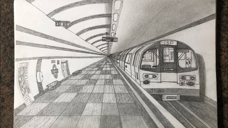 Раскраска станция метро