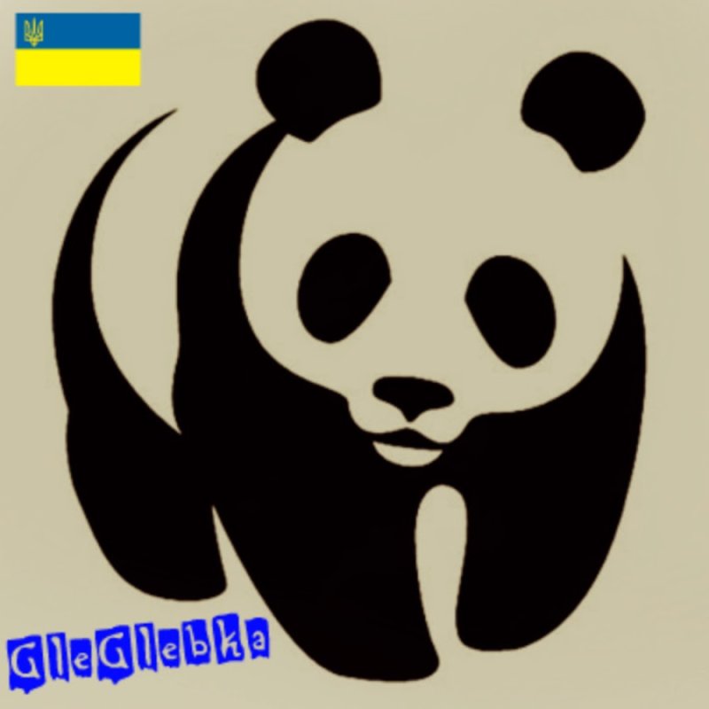 Поделка Панда из ниток-пряжи