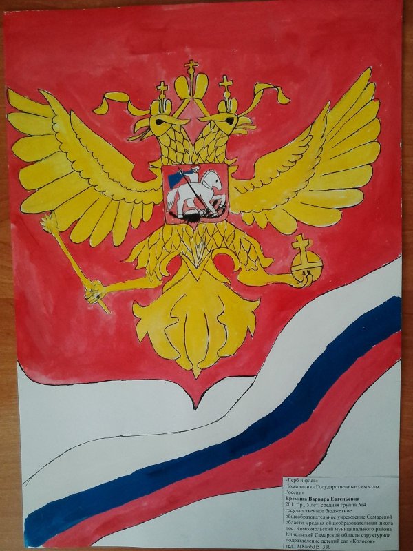 Символы России рисунки