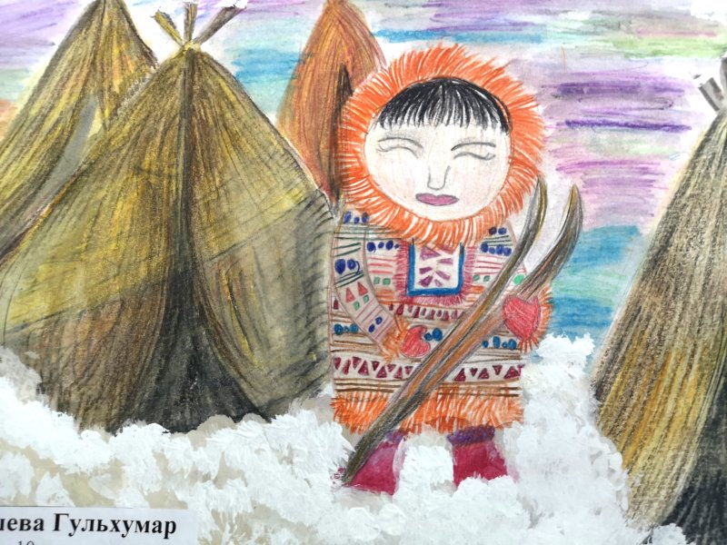 Тундра рисунок