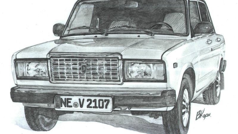 Рисунки Жигули ВАЗ 2107