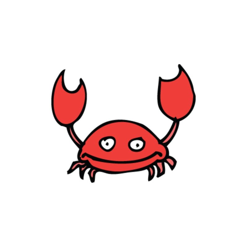 Милый мультяшный Крабик