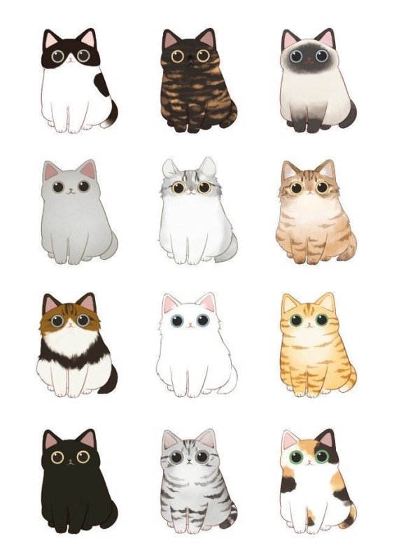 Наклейки котики