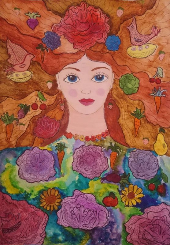 Мать земля рисунок