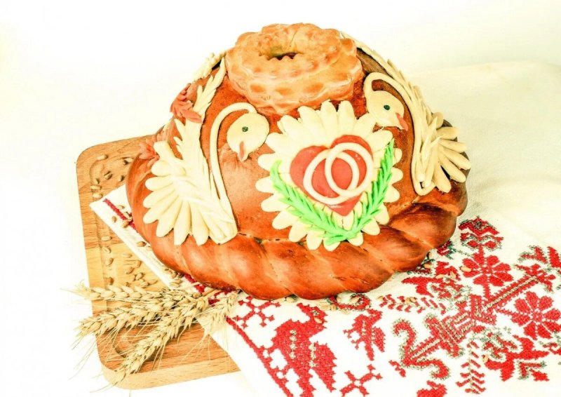 Каравай с колосьями