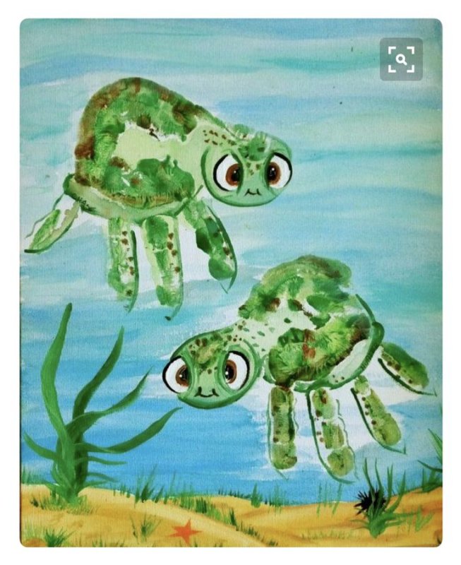 Рисование ладошками для детей