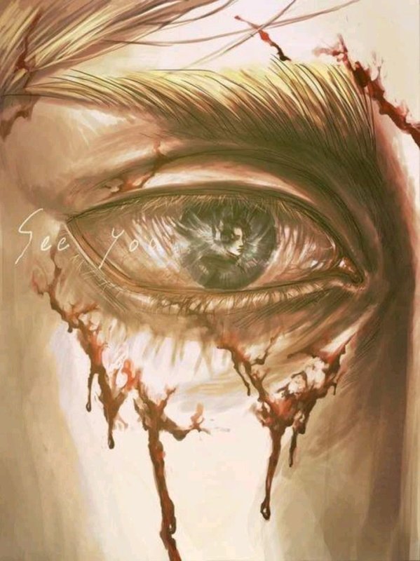 атака титанов глаза