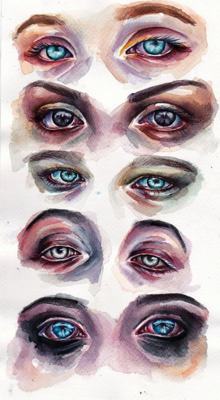 стилистика рисования глаз