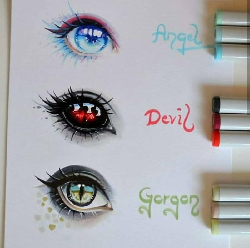 идеи для рисунков глаза